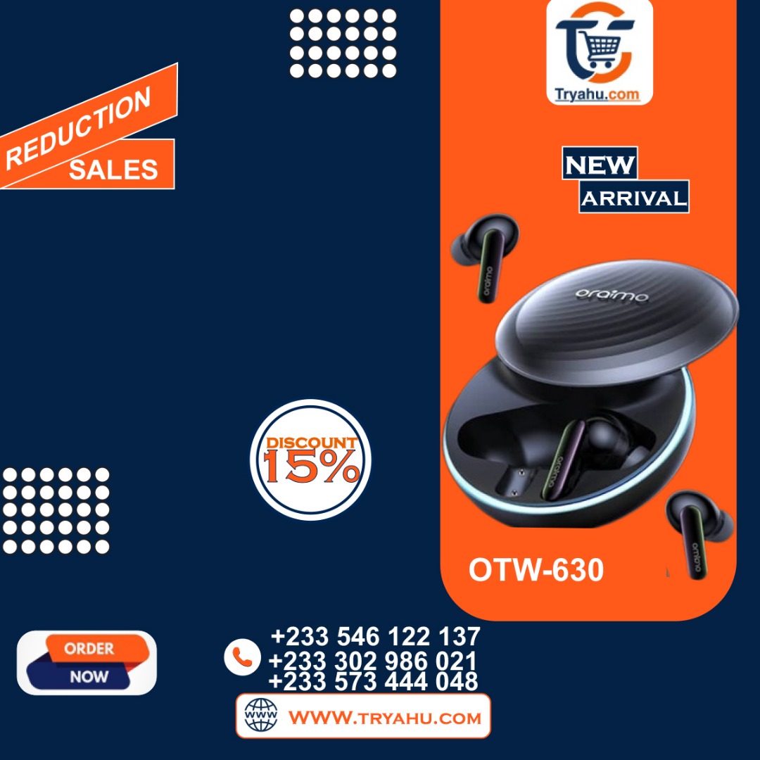 Oraimo SpaceBuds OTW-630 Hybrid ANC True Wireless Earbuds with LED Mood Lights